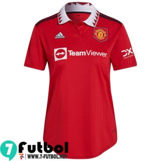 Camiseta Futbol Manchester United Primera Femenino 2022 2023