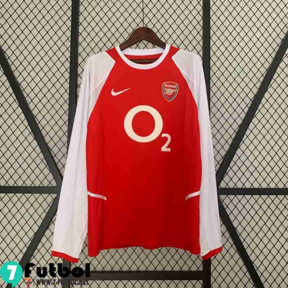 Retro Camiseta Futbol Arsenal Primera Hombre Manga Larga 02 04 FG392