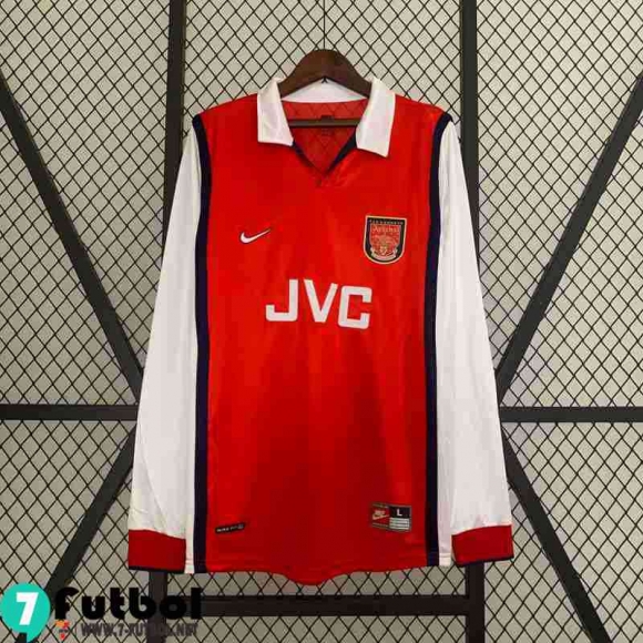 Retro Camiseta Futbol Arsenal Primera Hombre Manga Larga 98 99 FG393