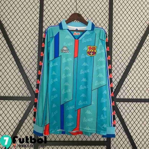 Retro Camiseta Futbol Barcelona Segunda Hombre Manga Larga 96 97 FG396