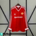 Retro Camiseta Futbol Manchester United Primera Hombre Manga Larga 86 88 FG403