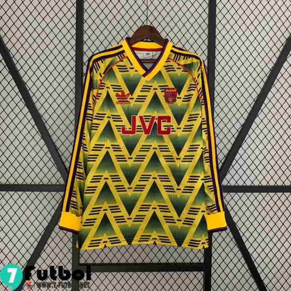 Retro Camiseta Futbol Arsenal Segunda Hombre Manga Larga 91 93 FG405