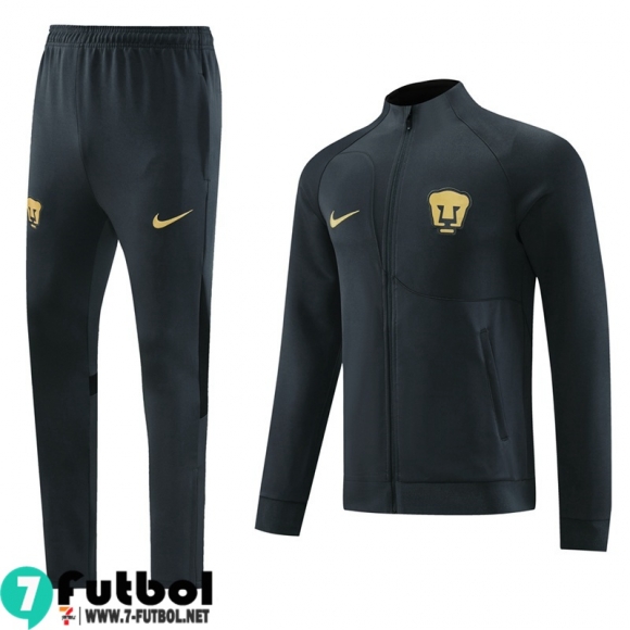 KIT : Chaquetas Pumas UNAM negro Hombre 23 24 B02