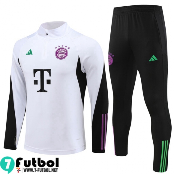 KIT : Chandal Futbol Bayern Munich blanco Hombre 23 24 A02