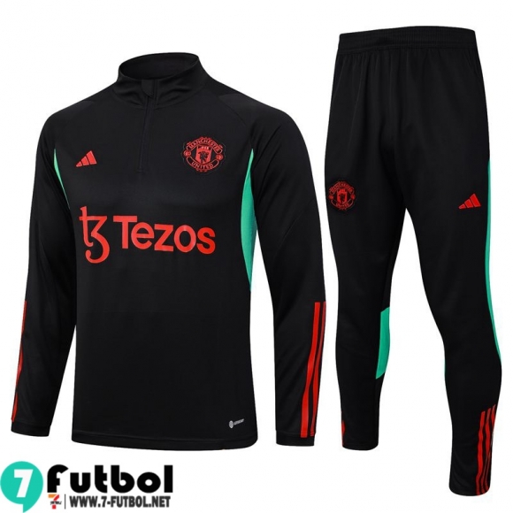 KIT : Chandal Futbol Manchester United negro Hombre 23 24 A11