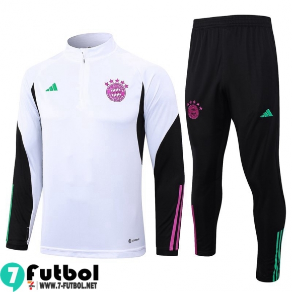 KIT : Chandal Futbol Bayern Munich blanco Hombre 23 24 A12