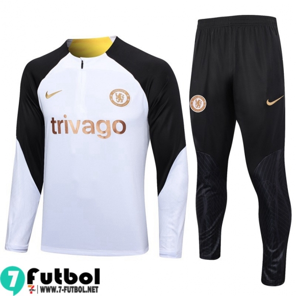 KIT : Chandal Futbol Chelsea blanco Hombre 23 24 A16