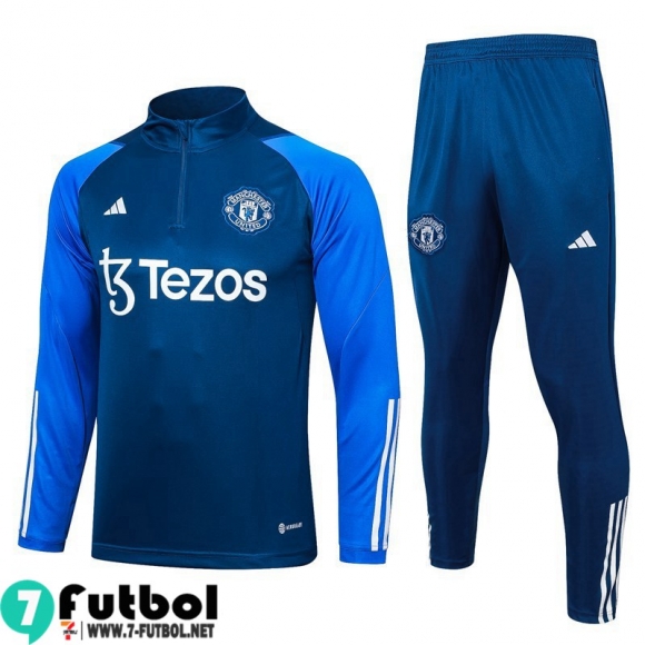 KIT : Chandal Futbol Manchester United azul Hombre 23 24 A25