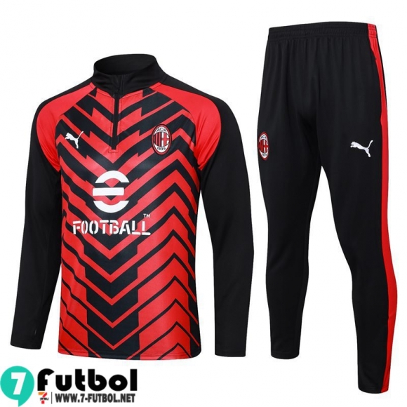 KIT : Chandal Futbol AC Milan Rojo Hombre 23 24 A30