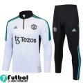 KIT : Chandal Futbol Manchester United blanco Hombre 23 24 A32