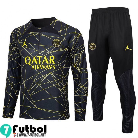 KIT : Chandal Futbol PSG negro Hombre 23 24 A34