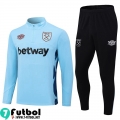 KIT : Chandal Futbol West Ham United clara azul Hombre 23 24 A47