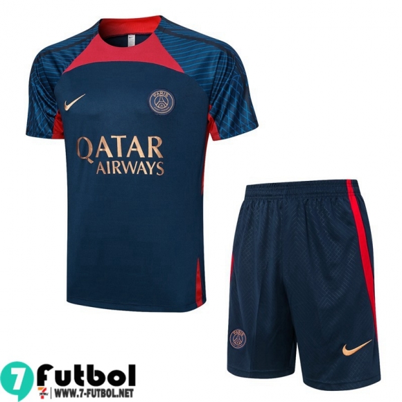 KIT : Chandal Futbol T Shirt PSG oceano azul Hombre 23 24 A65