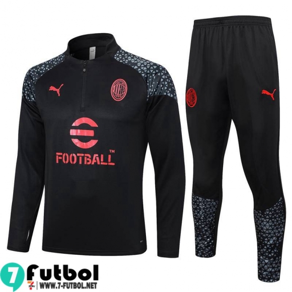 KIT : Chandal Futbol AC Milan negro Hombre 23 24 A74