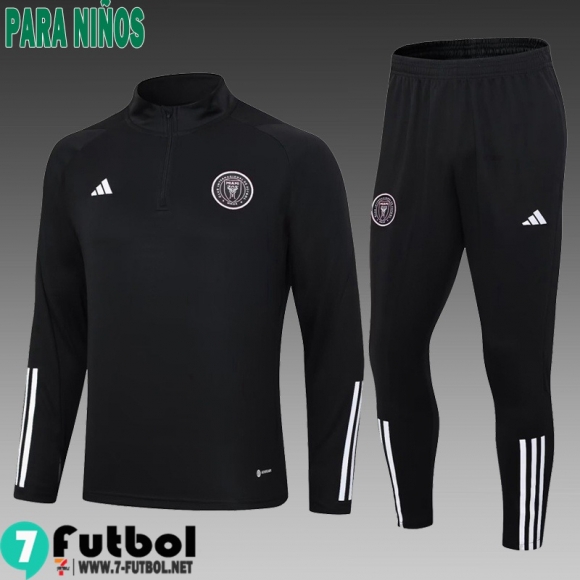 KIT : Chandal Futbol Inter Miami negro Ninos 23 24 C01