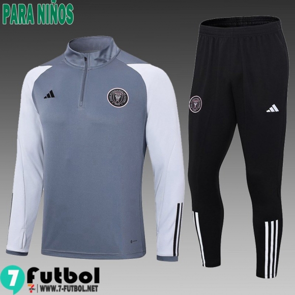 KIT : Chandal Futbol Inter Miami gris Ninos 23 24 C04 KIT : Chandal Futbol Inter Miami gris Ninos 23 24 C04