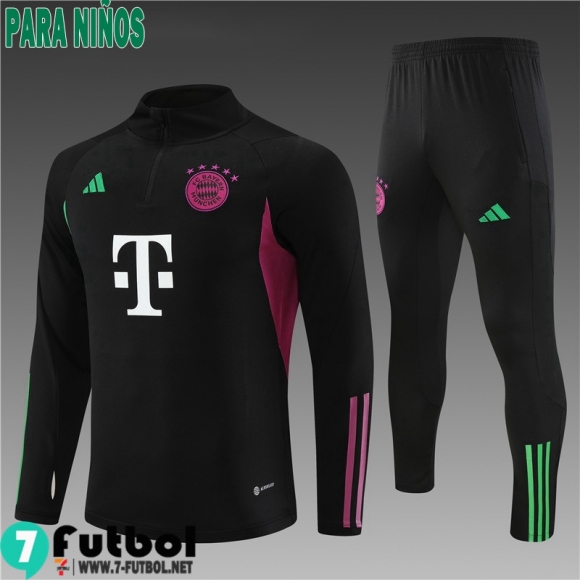 KIT : Chandal Futbol Bayern Munich negro Ninos 23 24 C10