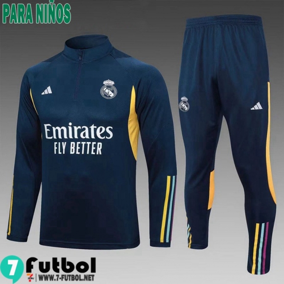 KIT : Chandal Futbol Real Madrid oceano azul Ninos 23 24 C16