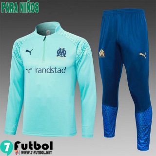 KIT : Chandal Futbol Marsella clara azul Ninos 23 24 C20