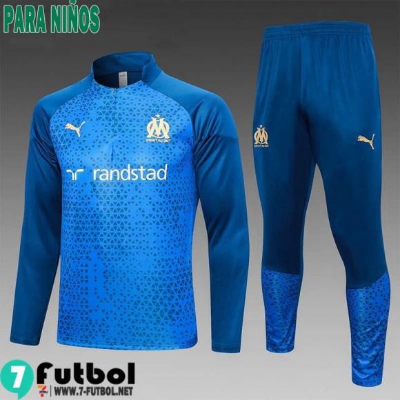 KIT : Chandal Futbol Marsella azul Ninos 23 24 C21