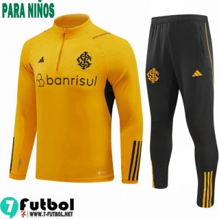 KIT : Chandal Futbol Internacional AMARILLO Ninos 23 24 C28