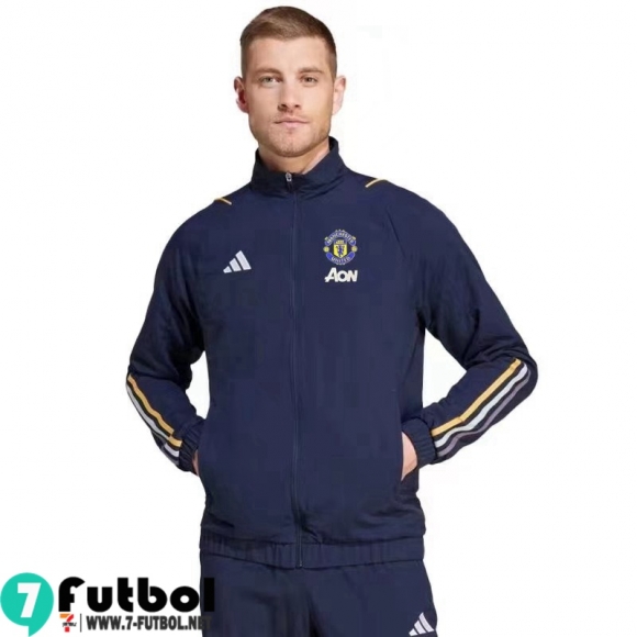 Chaqueta Cazadora Manchester United oceano azul Hombre 23 24 D77