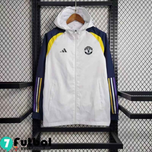 Chaqueta Cazadora Manchester United blanco Hombre 23 24 D109