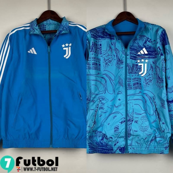 Chaqueta Cazadora Ropa Reversible Juventus claridad azul Hombre 23 24 D117