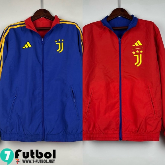 Chaqueta Cazadora Ropa Reversible Juventus azul rojo Hombre 23 24 D118