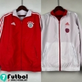 Chaqueta Cazadora Ropa Reversible Bayern Munich rojo blanco Hombre 23 24 D120