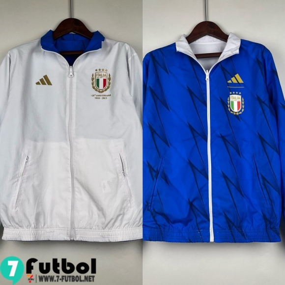 Chaqueta Cazadora Ropa Reversible Italia blanco azul Hombre 23 24 D123