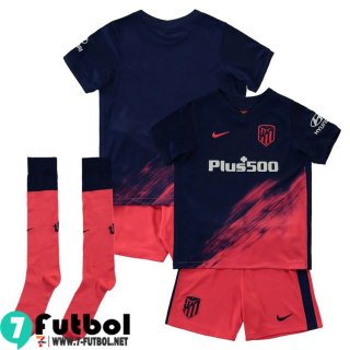 Camiseta futbol Atletico Madrid Segunda Niños 2021 2022