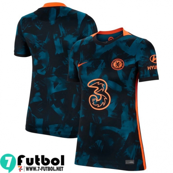 Camiseta futbol Chelsea Tercera Femenino 2021 2022