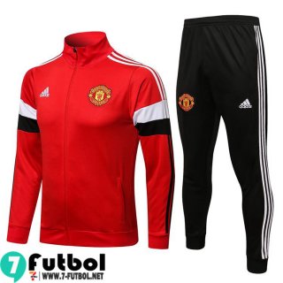 Chaquetas Futbol Manchester United Rojo Hombre 2021 2022 JK157