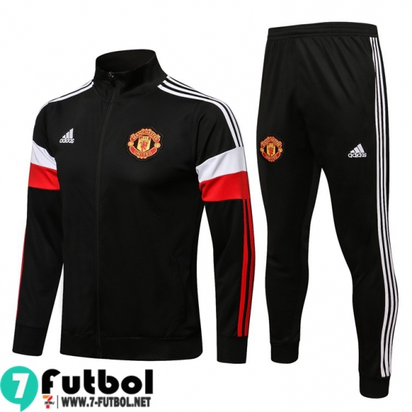 Chaquetas Futbol Manchester United negro Hombre 2021 2022 JK158