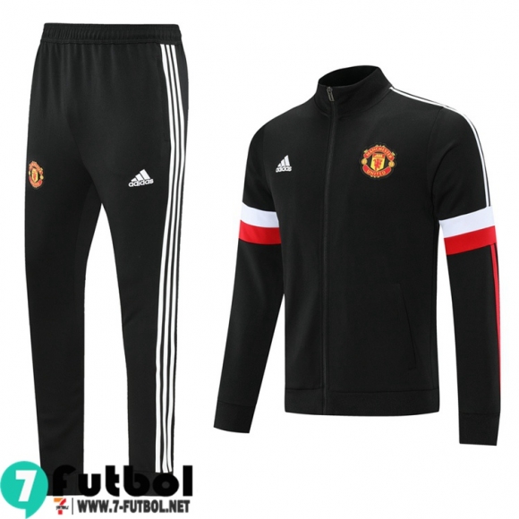 Chaquetas Futbol Manchester United negro Hombre 2021 2022 JK159