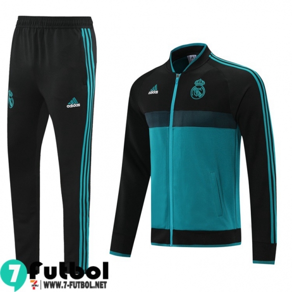 Chaquetas Futbol Real Madrid verde negro Hombre 2021 2022 JK163