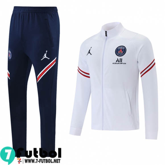 Chaquetas Futbol PSG blanca Hombre 2021 2022 JK166