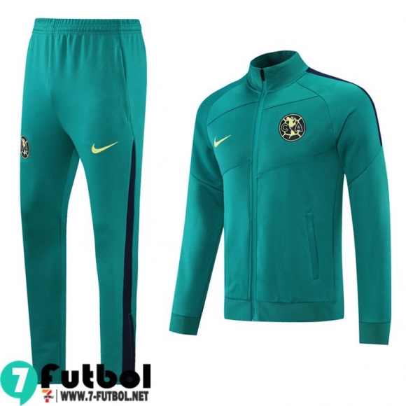 Chaquetas Futbol Club América verde Hombre 2021 2022 JK174