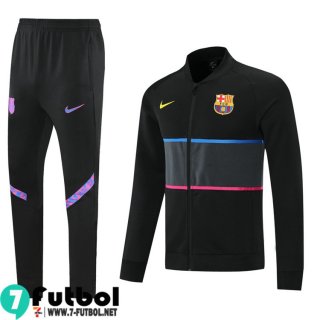 Chaquetas Futbol Barcelona negro Hombre 2021 2022 JK175