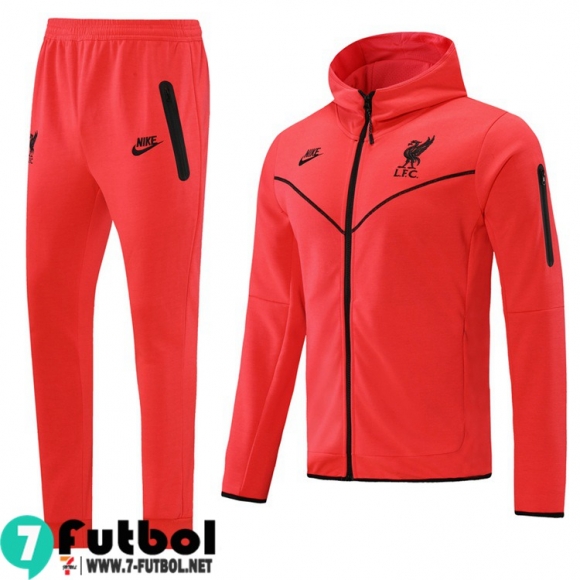 Chaquetas Futbol - Sudadera Con Capucha Liverpool negro Hombre 2021 2022 JK190