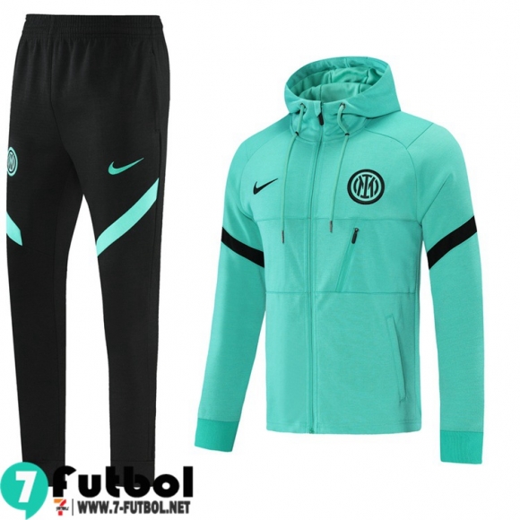 Chaquetas Futbol - Sudadera Con Capucha Inter Milan verde Hombre 2021 2022 JK194