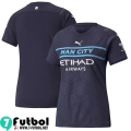 Camiseta futbol Manchester City Tercera Femenino 2021 2022