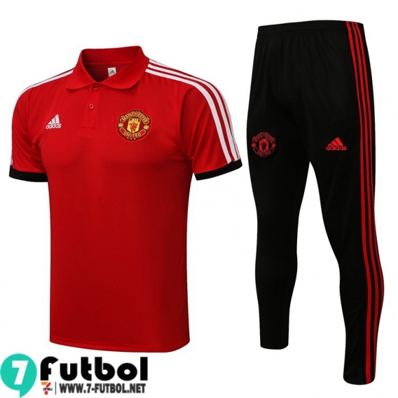 Polo Futbol Manchester United Rojo Hombre 2021 2022 PL162