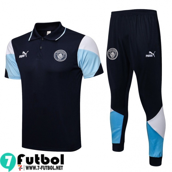 Polo Futbol Manchester City negro Hombre 2021 2022 PL177