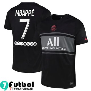 Camiseta futbol PSG Tercera Hombre 2021 2022 Mbappé 7