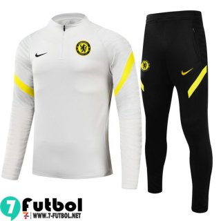 Chandal Futbol Chelsea gris claro Hombre 2021 2022 TG123