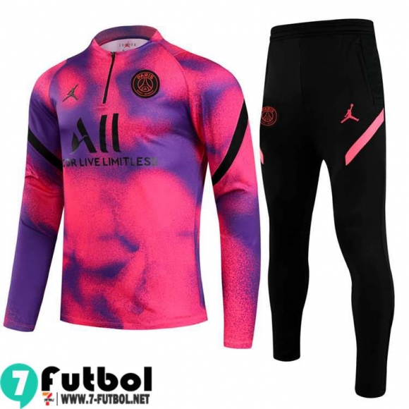 Chandal Futbol PSG Rosa malva Niños 2021 2022 TK101