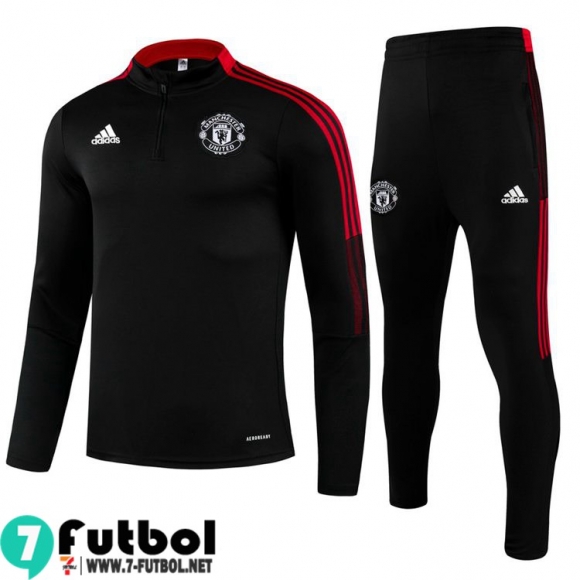 Chandal Futbol Manchester United negro Niños 2021 2022 TK112