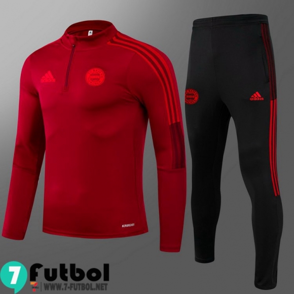 Chandal Futbol Bayern Munich Rojo Niños 2021 2022 TK88